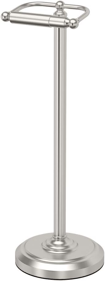 Gatco 1436C Pedestal Toilet Paper Holder, Chrome Large, 22" H