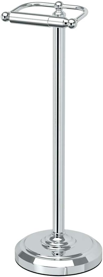 Gatco 1436C Pedestal Toilet Paper Holder, Chrome Large, 22" H