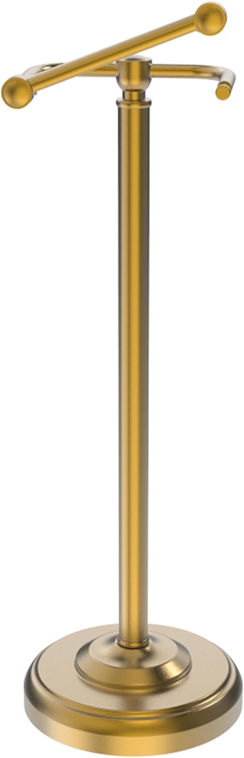 Toilet Paper Holder Stand, Brushed Nickel Toilet Paper Holder Free Standing, Post Pivoting Design & Stable Weighted Base SUS304 Stainless Steel for Bathroom(Mega Roll)