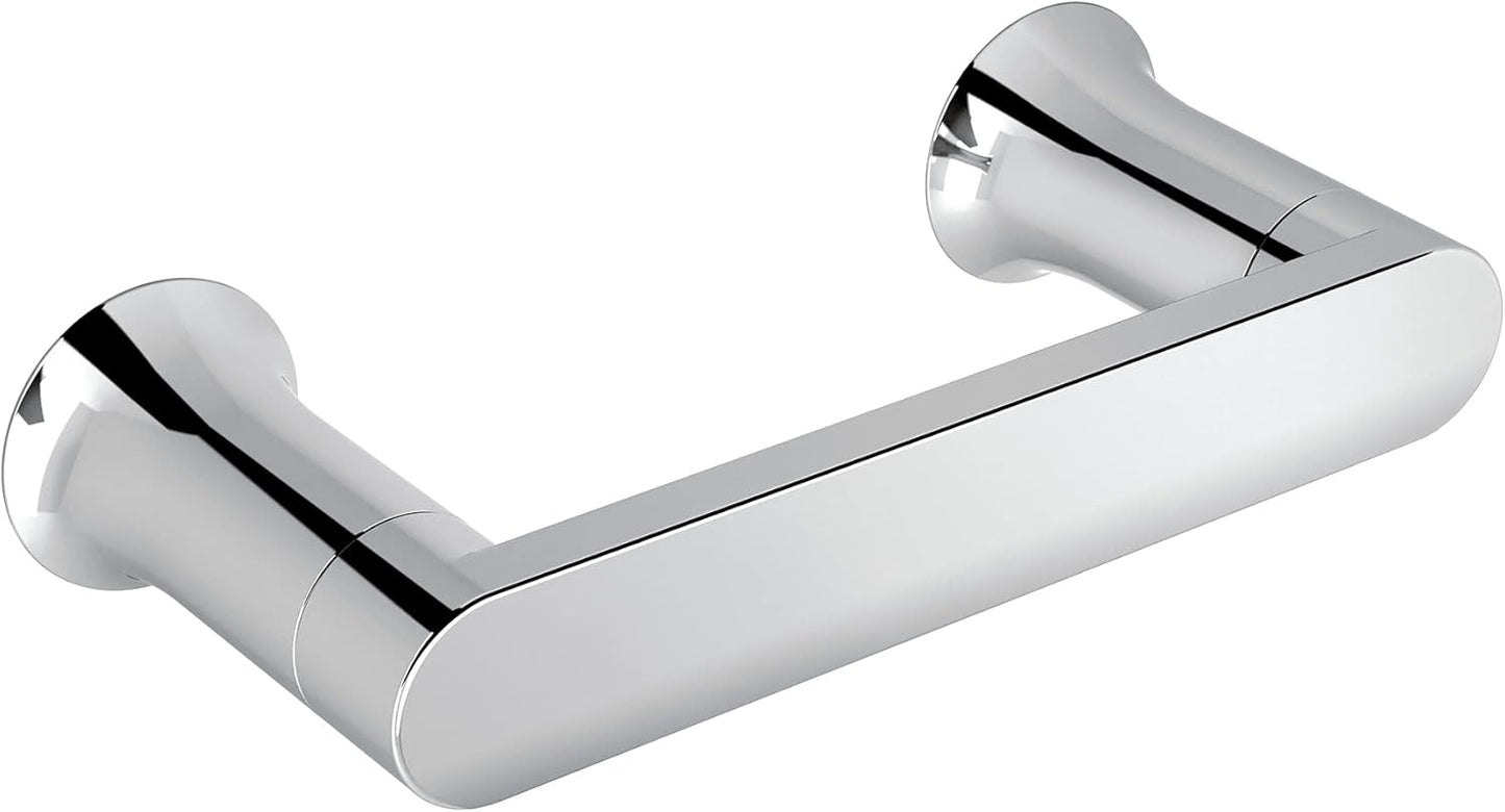 Moen Genta LX Chrome Modern Wall Mount Pivoting Toilet Paper Holder, Modern Toilet Roll Holder for Bathroom, BH3808CH