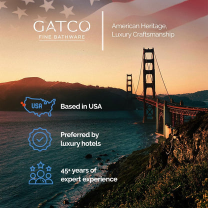 Gatco 1436C Pedestal Toilet Paper Holder, Chrome Large, 22" H