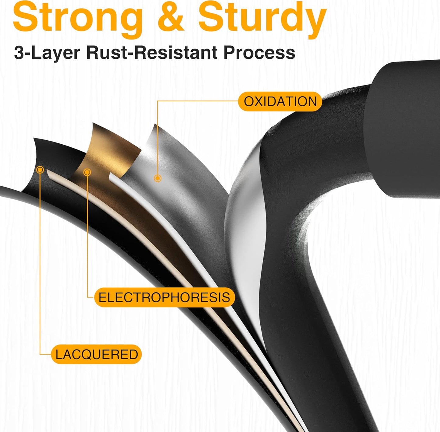 2 Step Ladder, Portable Steel Folding Step Stool with Wide Anti-Slip Pedal & Convenient Handgrip, 500lbs Sturdy Steel Ladder, Black