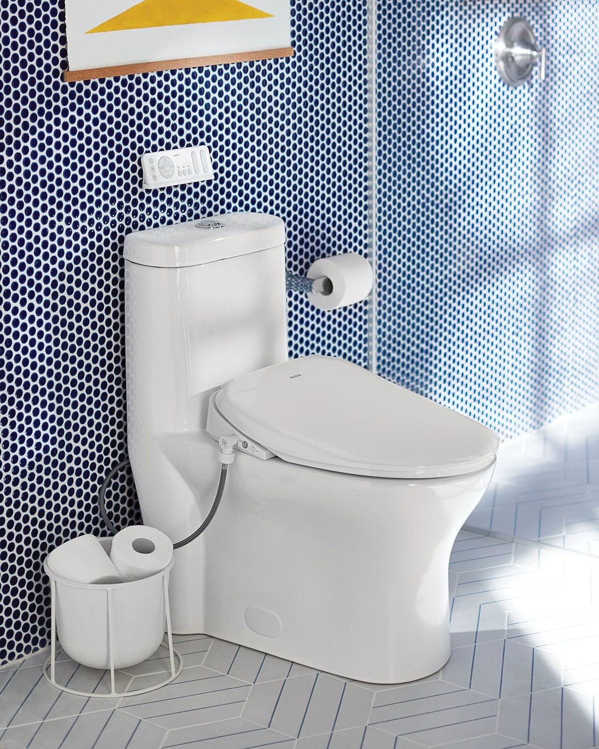 Moen Genta LX Chrome Modern Wall Mount Pivoting Toilet Paper Holder, Modern Toilet Roll Holder for Bathroom, BH3808CH